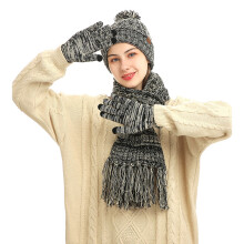 Acrylic Winter Hat Scarf and Gloves Set
