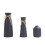 Ceramic Vase Set – Minimalist White & Black, 3or5pcs 1