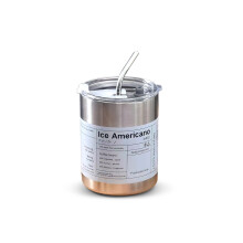 Copo térmico de aço inoxidável de 320ml ou 600ml com tampa e