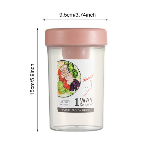 Κύπελλο σέικερ σαλάτας PP 360ml 560ml 760ml