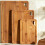 Elegant Bamboos Cutting Board Collection 3 Piece Set For 7