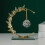 Luxurious Clear Crystal Ball With Metal Base For Study Table-B 3