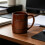 Tasse multi-usage en bois classique, capacité de 270ml, pour 5
