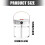 Sprays Humidifier 2L Tank Capacity USB Operation Quiet-White 4