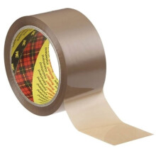 3M Scotch Box Sealing Tape 371, Brown, 50 mm x 66 m