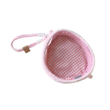 Adorable 3D Transparent Cosmetic Case With Playful Fruit-Pink