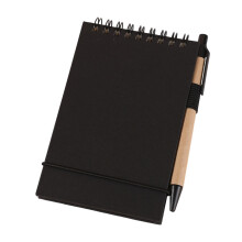 Pocket Memo Pad 50 Sheets Unruled Small Twin Coil Binding-black