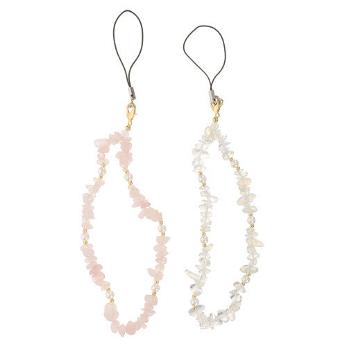 2Pièces Accessoire Téléphone Perles Coloré
