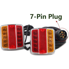 Luci di traino multifunzione, kit di luci posteriori a LED ad alta intensità per rimorchi, barche e caravan con magnete adsorbente, kit di luci di