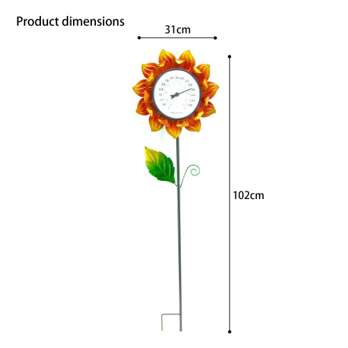 Highly Reliable Metal Sun Temperature Reader For Indoor Outdoor 2
