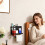 Functional Bed Table Storage Unit With Drink Holder And-White 2