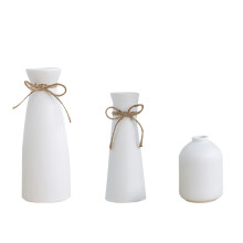 Ceramic Vase Set – Minimalist White & Black, 3or5pcs