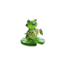 Figurines de grenouilles en verre (3,2–5,5 cm) pour bureau et jardin féérique