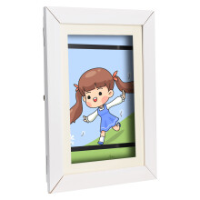 Ramă foto pentru copii din lemn 35x26.5cm cu sticlă HD