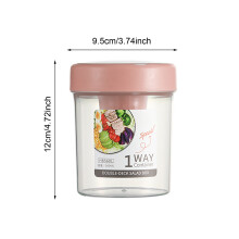 Cana pentru salată proaspătă cu suport pentru băuturi și dressing, 360/560/760 ml