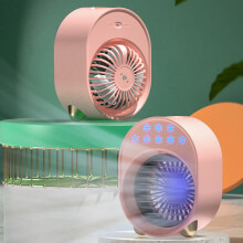 Condizionatore d'aria portatile, ventilatore da tavolo in ABS, colore bianco