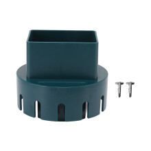 Plastic Downspout Adapter with Screws for Circular Drain