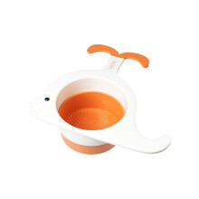 Coș de scurgere pentru chiuvetă de bucătărie în formă de balenă din PP, 25x21cm