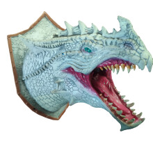 Décoration murale dragon en mousse de latex 24 x 16 x 24 cm