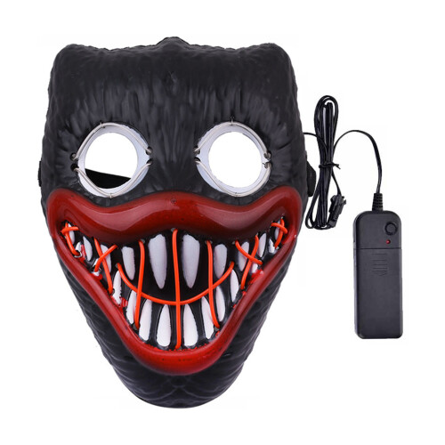 LED Glow Monster Mask – 4Flash Modes, Battery Powered