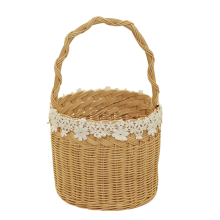 Coș cu flori din lemn pentru decorarea casei și cadouri – 21x17x13cm