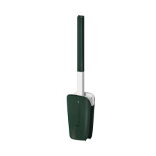 Toilettenbürste mit C-förmigem Bürstenkopf und gebogenem Griff, 43 cm