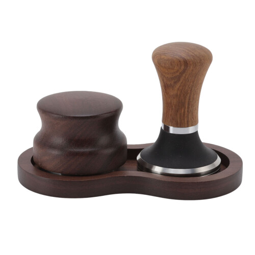 Walnut & Stainless Steel Coffee Tamper Kit