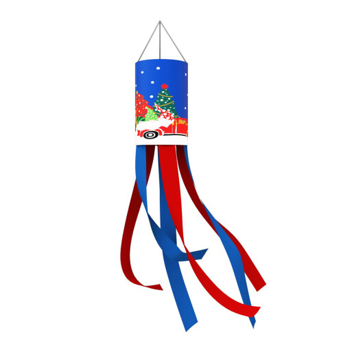 Polyester-Schneemann-Windsackfahne, 100 cm