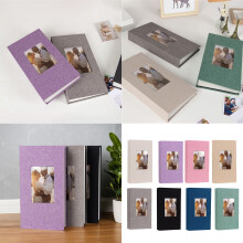 Fotoalbum 4x6, Fotobuch mit Leineneinband, kleines Fotoalbum-3