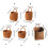 Stylish Plastic Handwoven Hanging Basket For Bathroom Kitchen-D 4