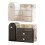 Makeup Organizers with Brushes Holder Countertop Makeup-White 2