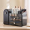 Makeup Organizers with Brushes Holder Countertop Makeup-White 5