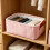 Thickened Flannel Clothes Organizer Home Storage-S Dark Gray 3