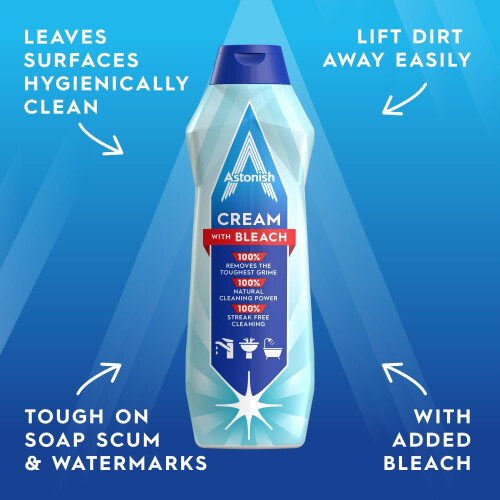 Astonish Astonish Multi-Purpose Cream Cleaner with Bleach, 500ml 2