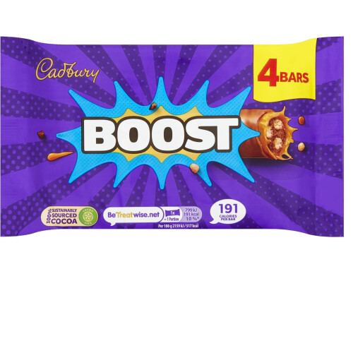 Cadbury Cadbury Boost Original Chocolate Bars Filled With Biscuit  Cocoa With