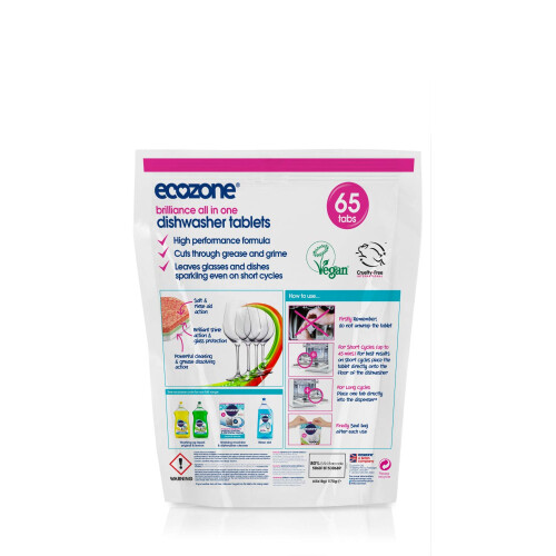 Ecozone Dishwasher Tablets Brilliance 65 Tabs 1