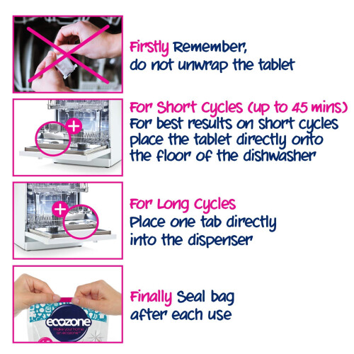 Ecozone Dishwasher Tablets Brilliance 65 Tabs 2