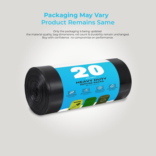 Roe Tenpo 400 Pack Black Bin Bags - friendly, Leak 1