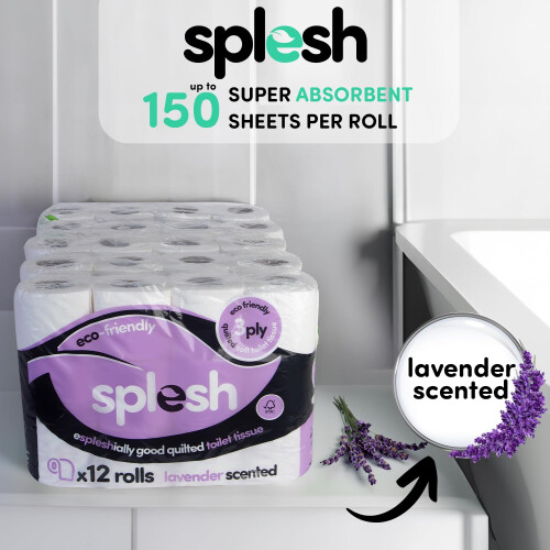 Cusheen Splesh by Cusheen Toilet Roll 60 Rolls 2