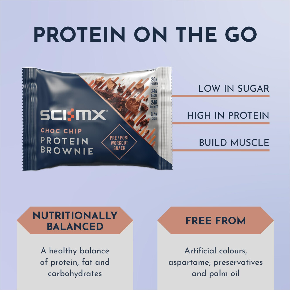 Sci-Mx Nutrition High Protein Brownie Box Chocolate Pack Of 12 X 65 G