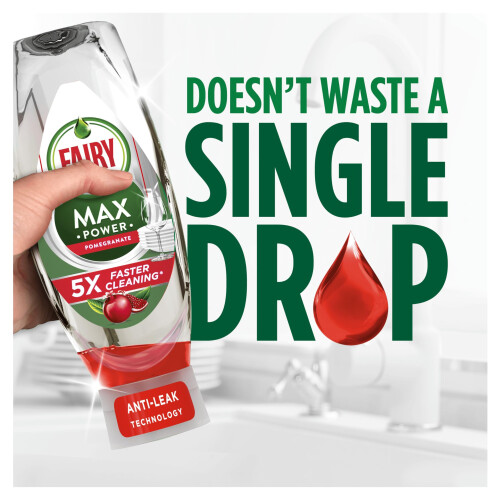 Fairy Fairy MaxPower Washing Up Liquid Pomegranate 730ml, Easy & Effortless 2