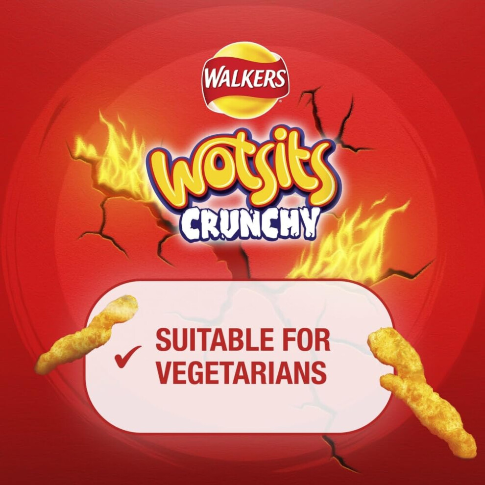 Walkers Wotsits Crunchy Sweet Spicy Sharing Snacks Crisps 140G