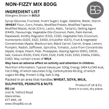 BG NonFizzy Quality Pick Mix Sweets Large Retro Candy Sweeties 800g