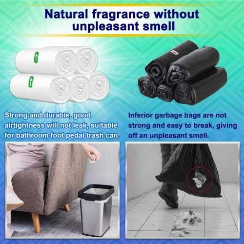 5Liter Bin Liners 100 Counts Small Bin Bags AOSULI 3 2