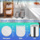5Liter Bin Liners 100 Counts Small Bin Bags AOSULI 3 5