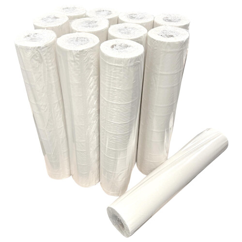 Premium White 20" Couch Roll Hygiene Roll - 40 Metres - 12 Rolls 2