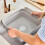 Minky Minky Washing Up Bowl with Sink Plug Strainer Multipurpose Square Basin Gre 4