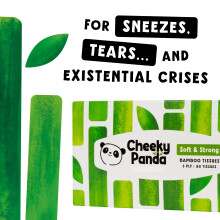 The Cheeky Panda Bamboo Facial Tissues Sustainable and Silky Soft Pl