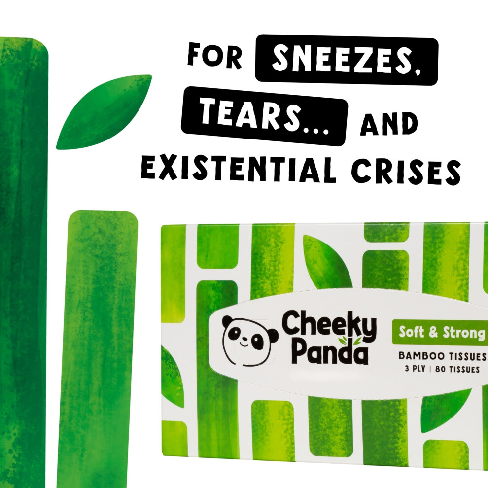 The Cheeky Panda Bamboo Facial Tissues Sustainable And Silky Soft Pl