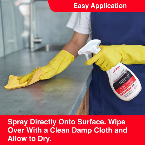 UNIKA Super Matte Laminate Cleaner  Microfibre Cloth – Surface Cleaner Spra 1